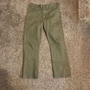 Citizens of Humanity Kamila Patch Pocket Flare Army Green Women's Jeans Size 30